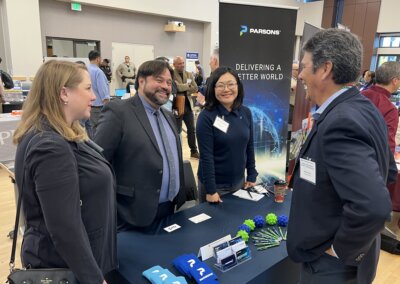 Attendees gathered in the expo area of the Authority’s 2025 Small Business Fair in Burlingame.